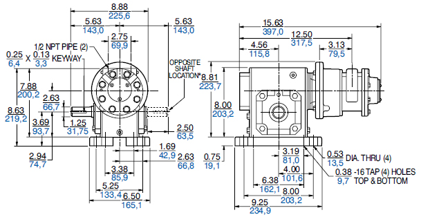 Dimension GAST 6AM-CB10(GM) Series